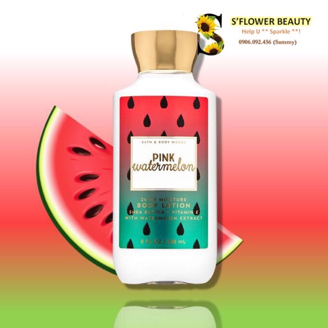Sữa Dưỡng Thể Toàn Thân Bath & Body Works Lotion - Pretty As A Peach | Pink Watermelon | Sun-Washed Citrus | Raspberry | BigBuy360 - bigbuy360.vn