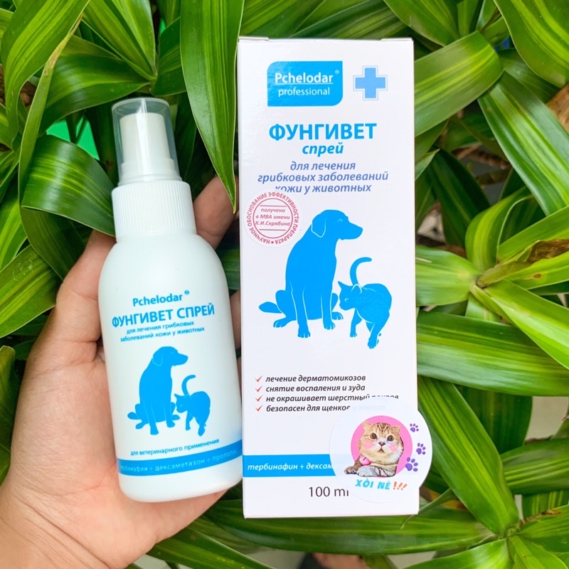 Chai Xịt Nấm Chó Mèo Nhập Nga