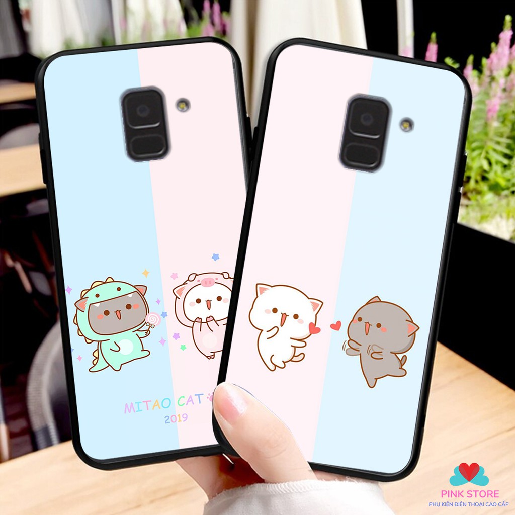 ⚡Ốp lưng Samsung Galaxy A6 - A8 - A8 PLUS in hình gấu đôi cute
