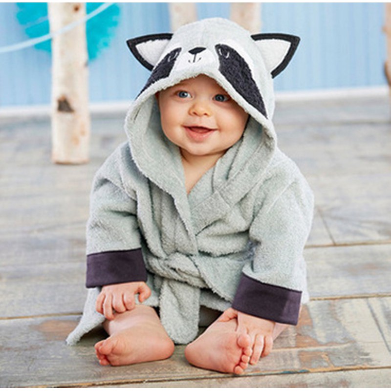 Khăn ChoàNg TắM VảI Cotton HoạT HìNh Cho Bé