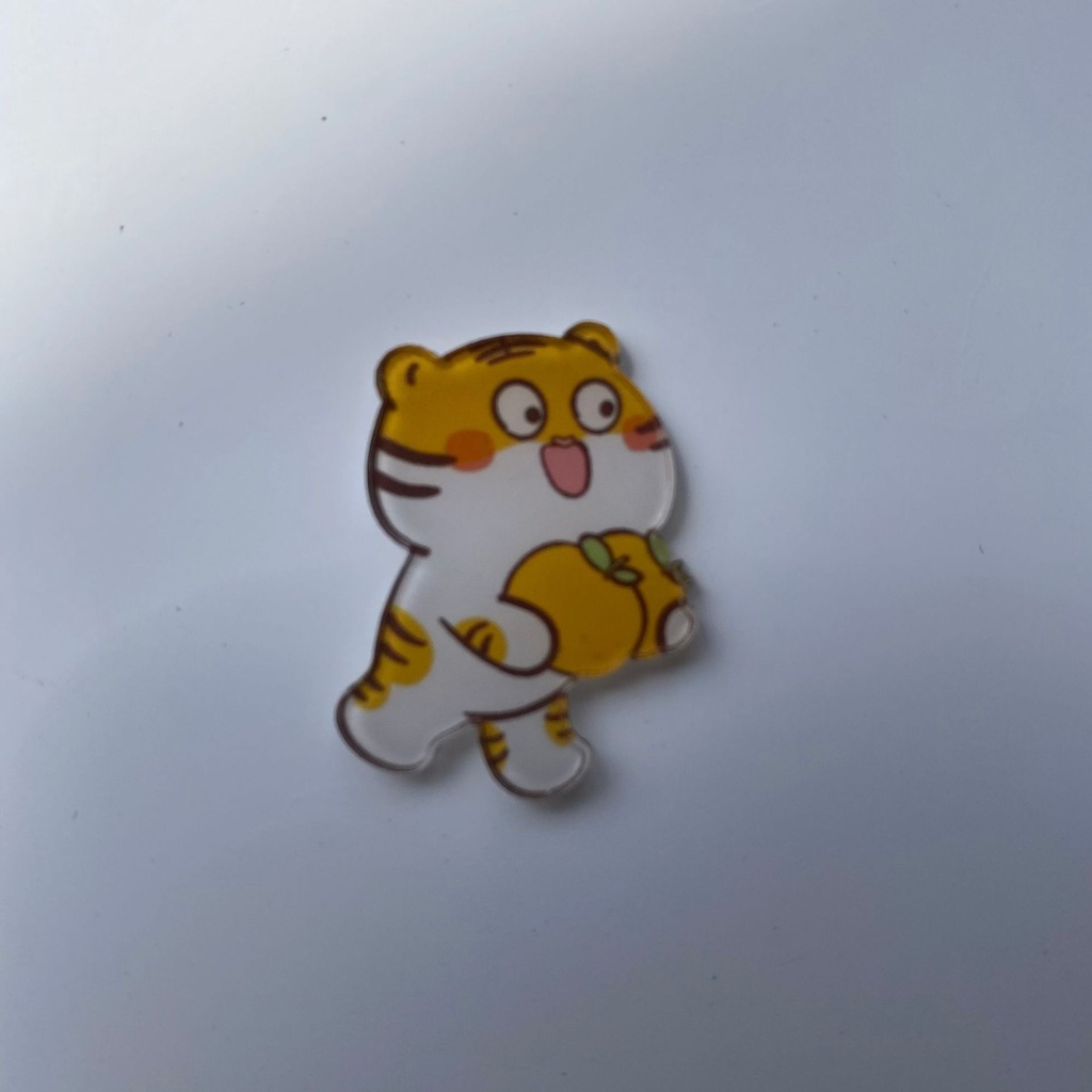 Sticker cài áo, Huy hiệu balo dễ thương Tobun Fashion nhựa acrylic SPM08