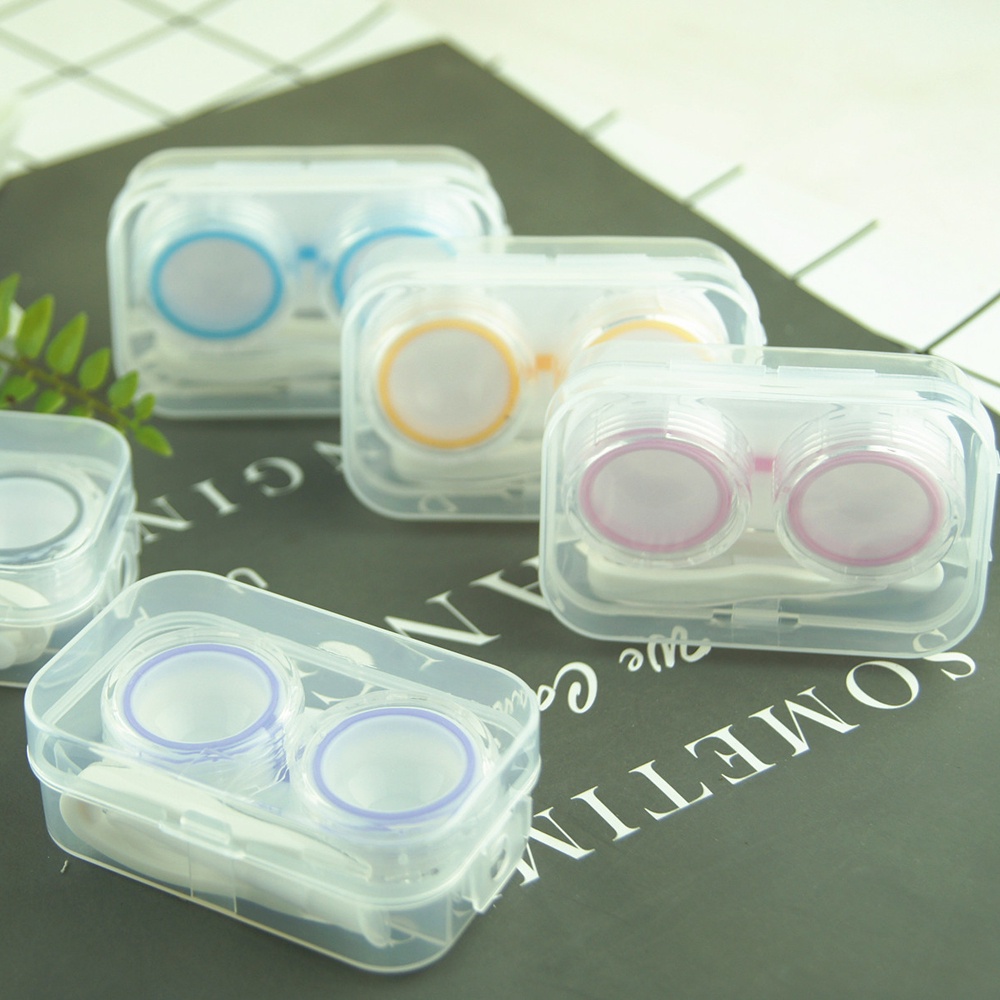 Hộp đựng kính áp tròng EYESHARE trong suốt nhỏ gọn tiện lợi chuyên dụng cho đi du lịch