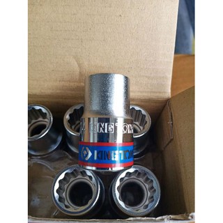 Đầu tuýp trắng ngắn 1/2 inch bông 14mm Kingtony 433014M