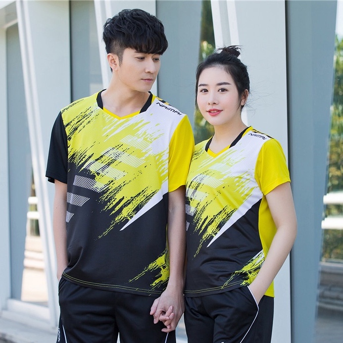 Bộ Đồ Thể Thao Tay Ngắn Thoáng Khí Thời Trang Cao Cấp Dành Cho Nam Nữ