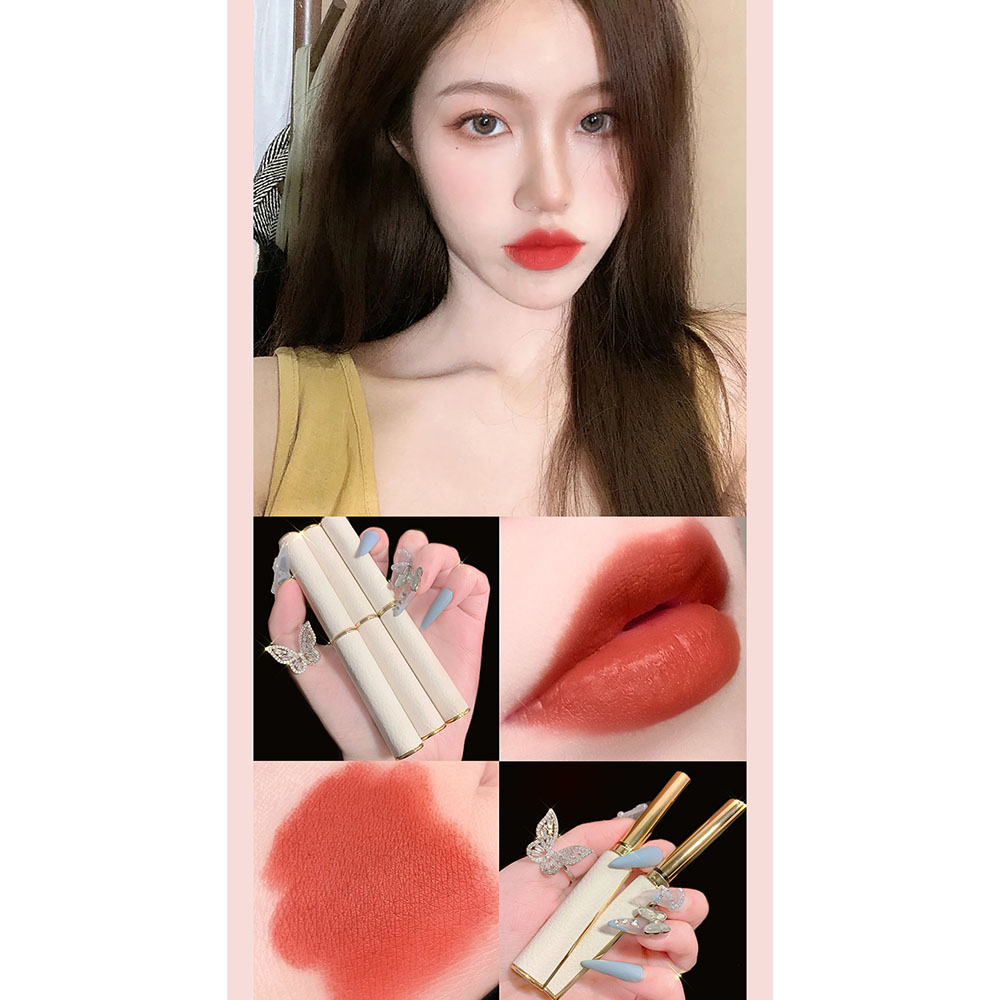 (Hàng Mới Về) Son Môi Màu Nhung Lì Tự Nhiên Không Dính Cốc Không Phai | BigBuy360 - bigbuy360.vn