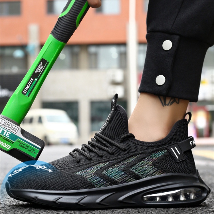 Giày Bảo Hộ Siêu Nhẹ Chống Va Đập Có Size Lớn 36-48 Dành Cho Nam Và Nữ