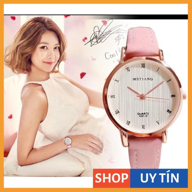 [Hàng Cao Cấp] - Đồng hồ nữ MSTIANQ dây da lộn 5 màu siêu xinh | BigBuy360 - bigbuy360.vn