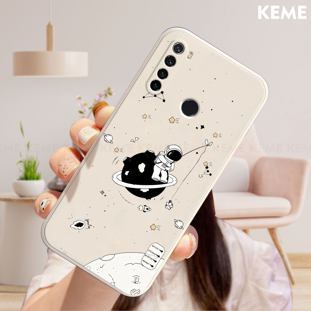 Ốp lưng Redmi Note 8 in hình nhà phi hành gia cute dễ thương