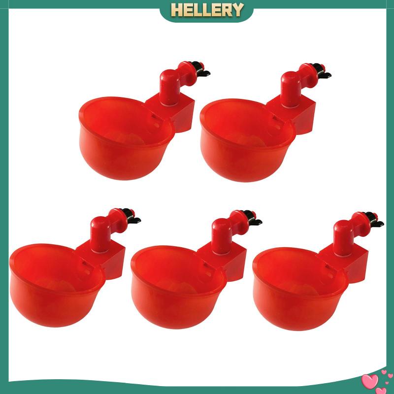 Set 5 Cốc Uống Nước Tự Động Bằng Nhựa Cho Gà