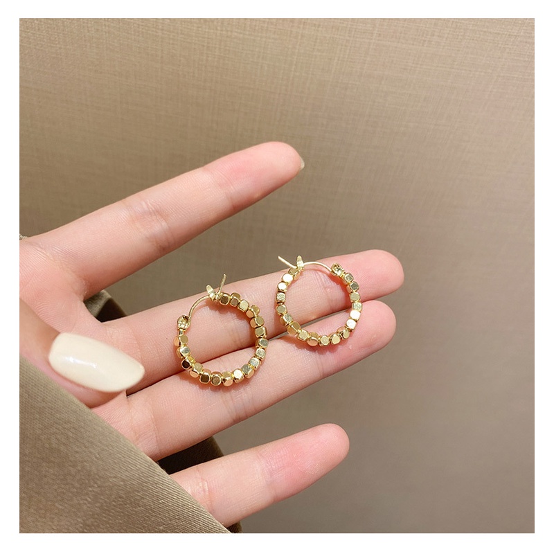 (Có sẵn) Bông Tai Thời Trang EBI Phong Cách Hàn Quốc Hợp Kim 925 Màu Vàng thời trang hot trend #07