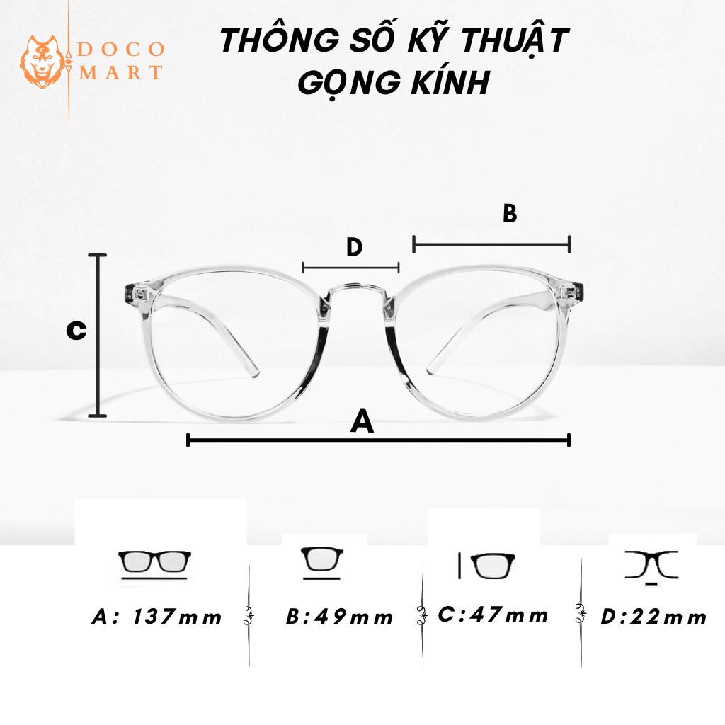 Gọng kính cận tròn nam nữ chất liệu nhựa dẻo thiết kế nhiều màu sắc - TR209 | BigBuy360 - bigbuy360.vn