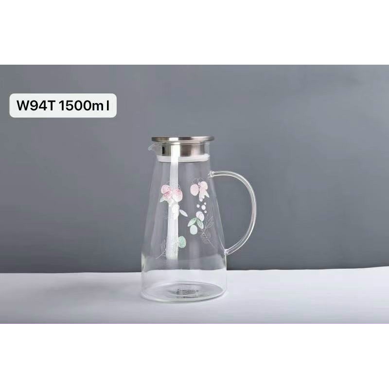 [ kèm ảnh thật ] Bình nước thủy tinh chịu nhiệt