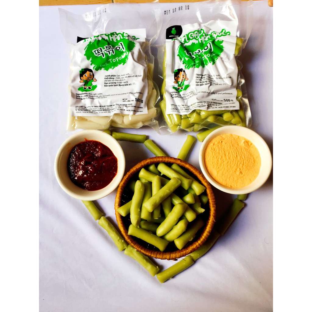 BÁNH GẠO TOKBOKKI VỊ LÁ DỨA GÓI 500GR