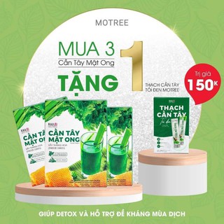 Cần tây mật ong, Cần Tây Mật Ong Motree, hộp 14 gói giảm cân hiệu quả, thanh lọc cơ thể, Da Sáng Dáng Xinh