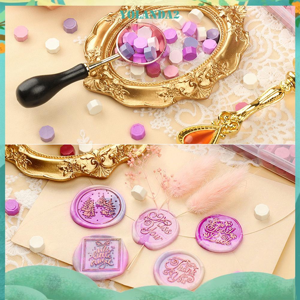 200 Hạt Sáp Bát Giác Cổ Điển Đóng Dấu Niêm Phong Bao Thư