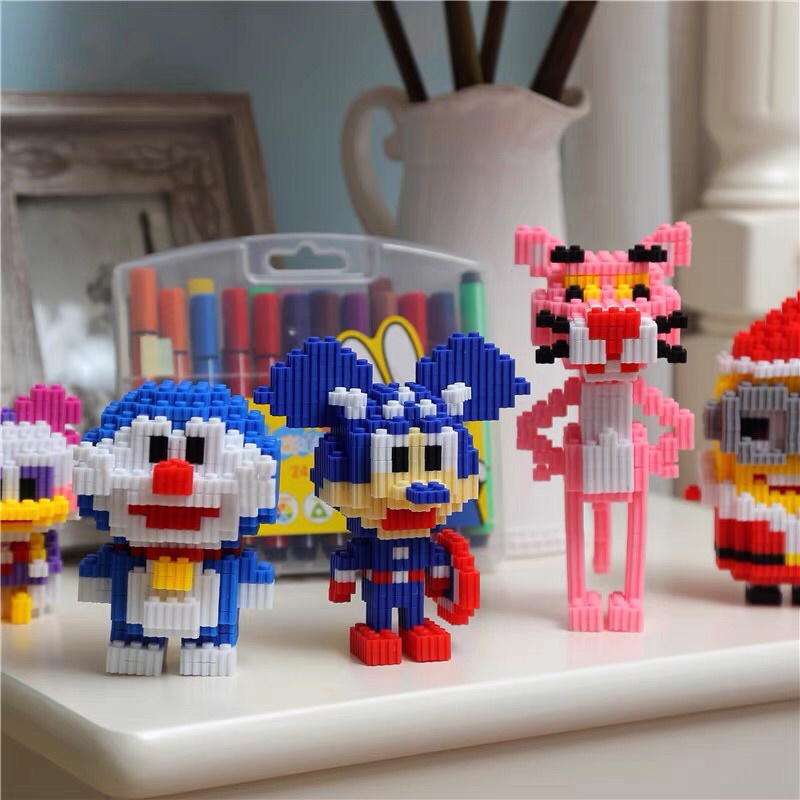 SẴN Lego xếp hình tự lắp ráp mô hình Mickey Minnie Donald duck Goofy