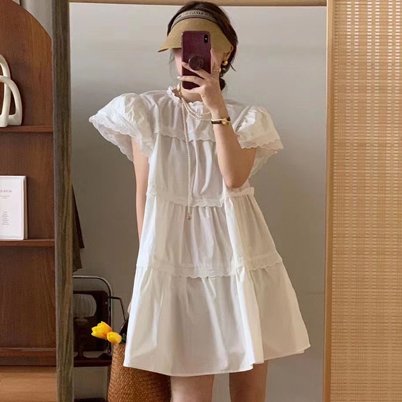 Váy babydoll cổ tàu