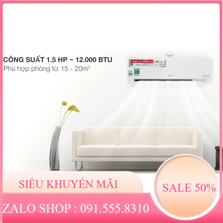 Máy lạnh LG Wifi Inverter 1.5 HP V13APF [MIỄN PHÍ LẮP ĐẶT]