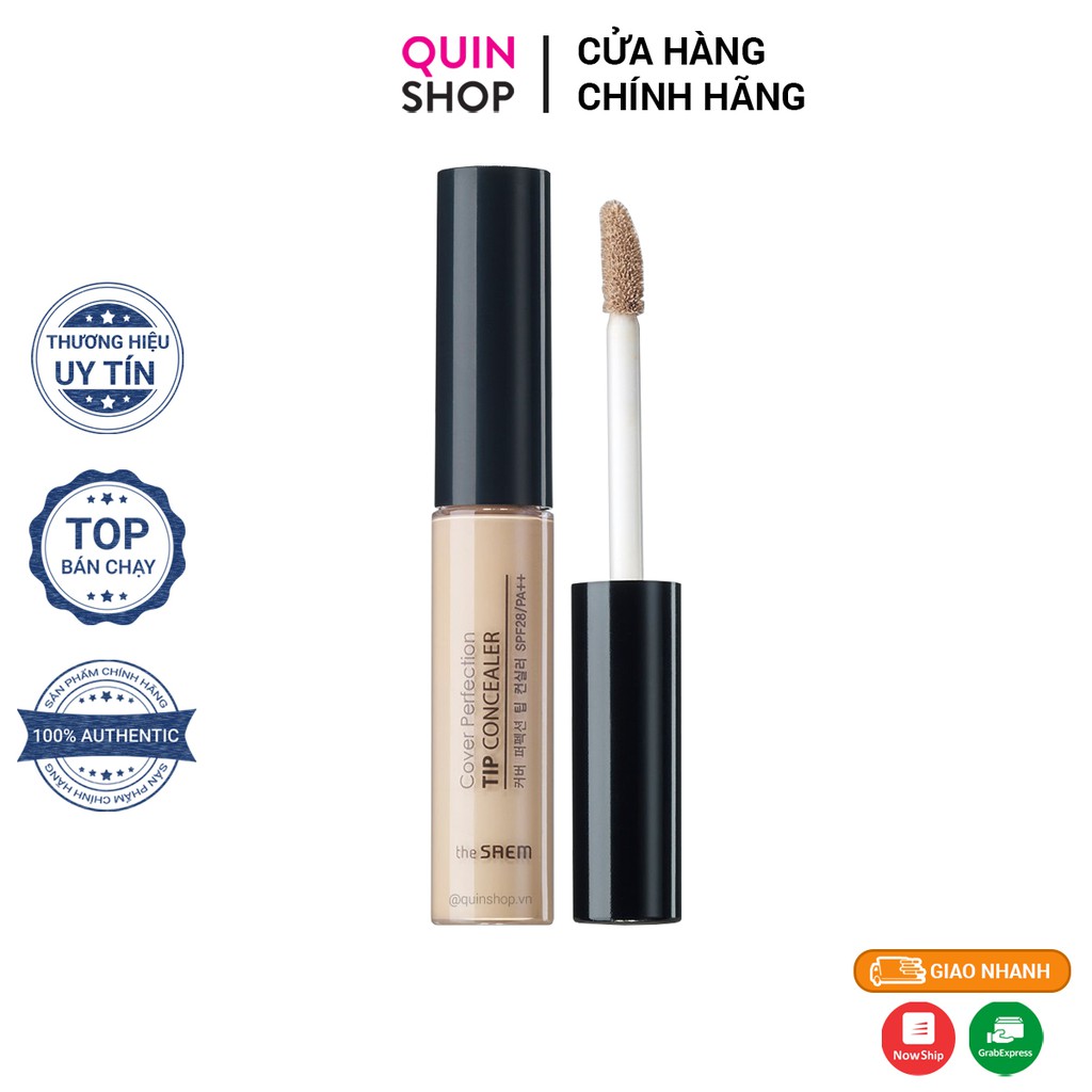 Kem Che Khuyết Điểm The Saem Cover Perfection Tip Concealer