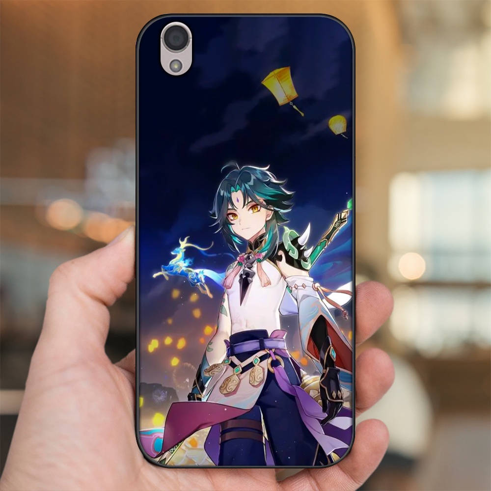 Ốp lưng Oppo A37 Neo 9, F1 Plus viền đen in hình Xiao Genshin Impact