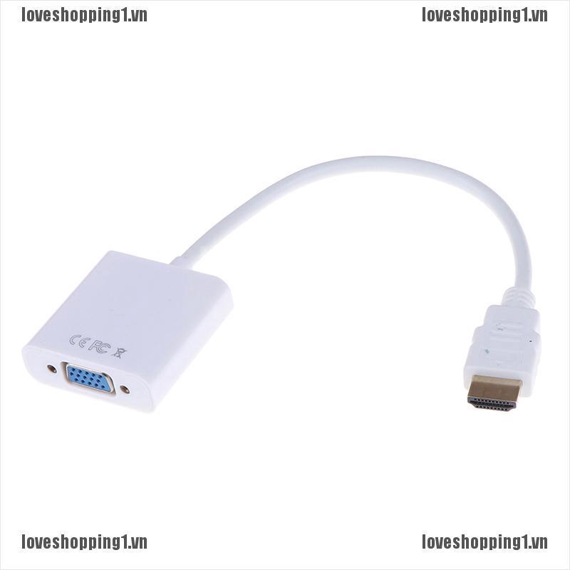 Đầu Chuyển Đổi Từ HDMI Sang VGA HD 1080P Màu Trắng | BigBuy360 - bigbuy360.vn