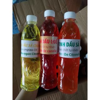Combo sả + sả chanh + quế lau nhà chai 500ml