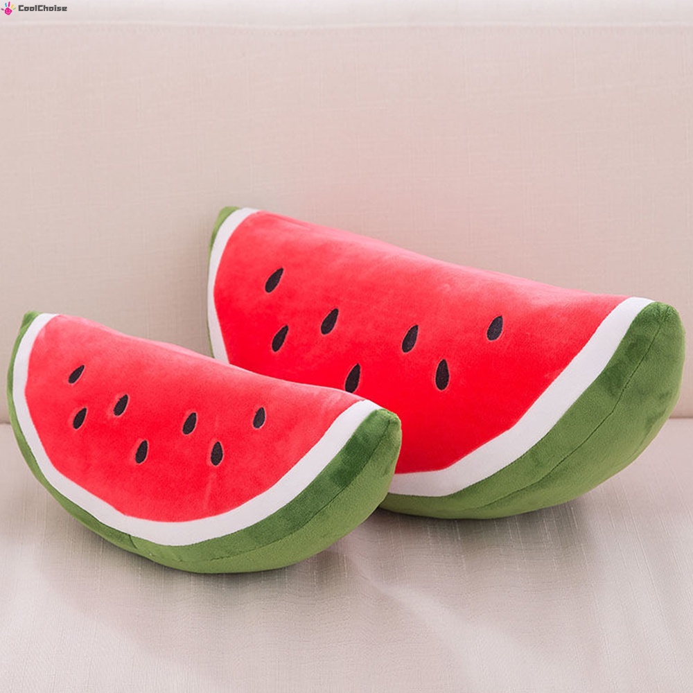 Gối Ôm Nhồi Bông Mềm Mại Hình Dưa Hấu Dễ Thương Trang Trí Nhà Cửa / Văn Phòng
