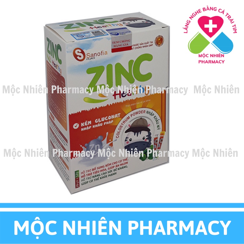 Tăng Đề Kháng Cho Bé, Tăng Sức Đề Kháng, Ăn Ngon, ZinC Healthy, Dạng Thạch Dễ Ăn, Sữa Non Nhập Khẩu Từ Mỹ, Hộp 20 Túi