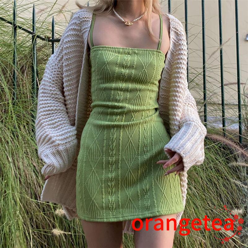 Đầm Ôm Dệt Kim Màu Sắc Thời Trang Cho Nữ