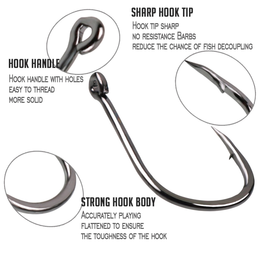 Set 500 Lưỡi Câu Có Hộp Sougayilang Có Ngạnh Bằng Thép Carbon Cao Cấp Tiện Dụng