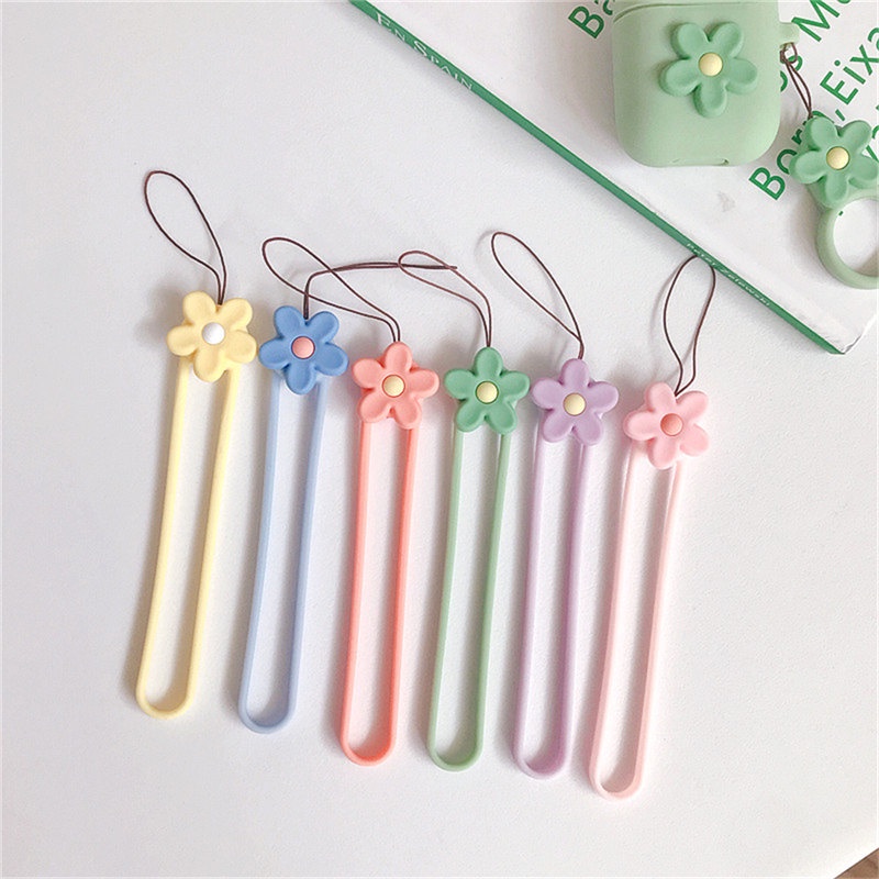 Dây Đeo Điện Thoại / Thẻ ID Bằng Silicon Dẻo Họa Tiết Hoạt Hình Dễ Thương Giá Đỡ