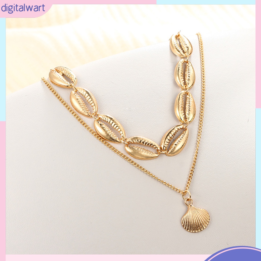 Vòng Cổ Choker Mặt Hình Vỏ Sò Thời Trang Đi Biển Cho Nữ