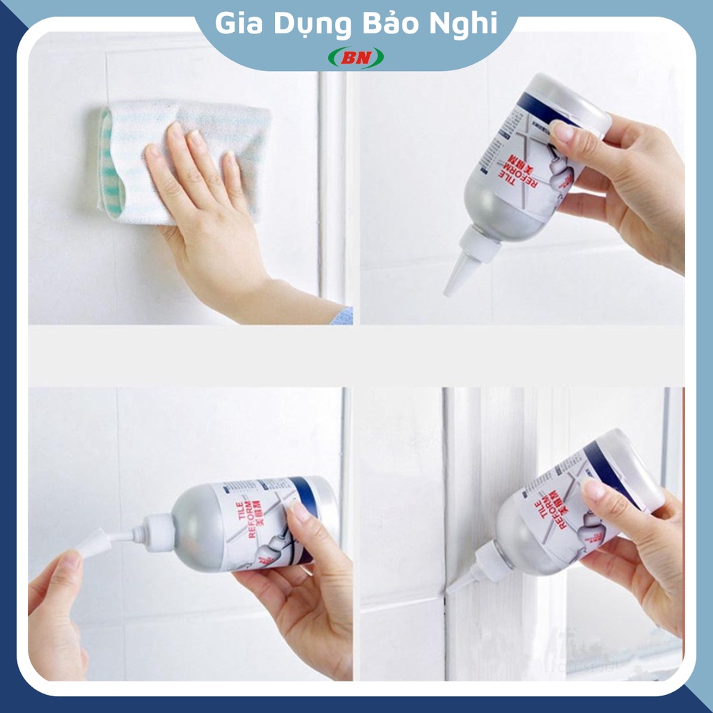 Sơn Kẻ Chỉ Mạch Gạch Nền Nhà Tile Reform Hàn Quốc 300ml, Chai Sơn Ron Gạch Kẻ Vạch Đa Năng