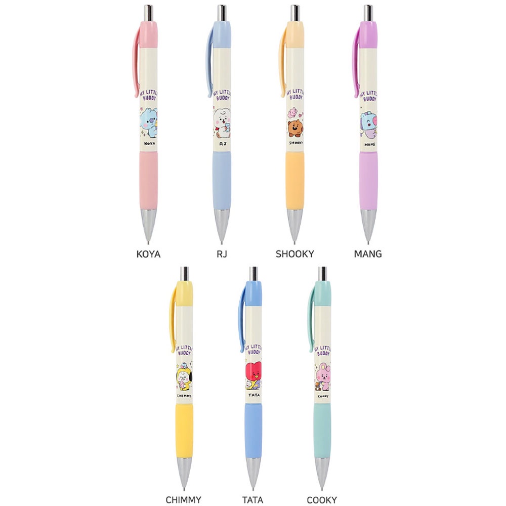 Bút chì 0,5mm có in hình bt21 bts