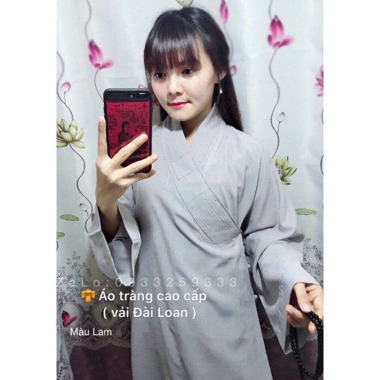 Đồ Lam Đi Chùa # Áo Tràng Phật Tử Vải Đài Loan Cao Cấp# Áo Choàng# Vải Mát - Đồ lam đi chùa  - Set lam Phật