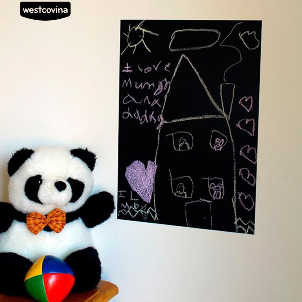 Sticker dán tường/tủ lạnh 30x45cm kiểu bảng đen dùng để lại lời nhắn