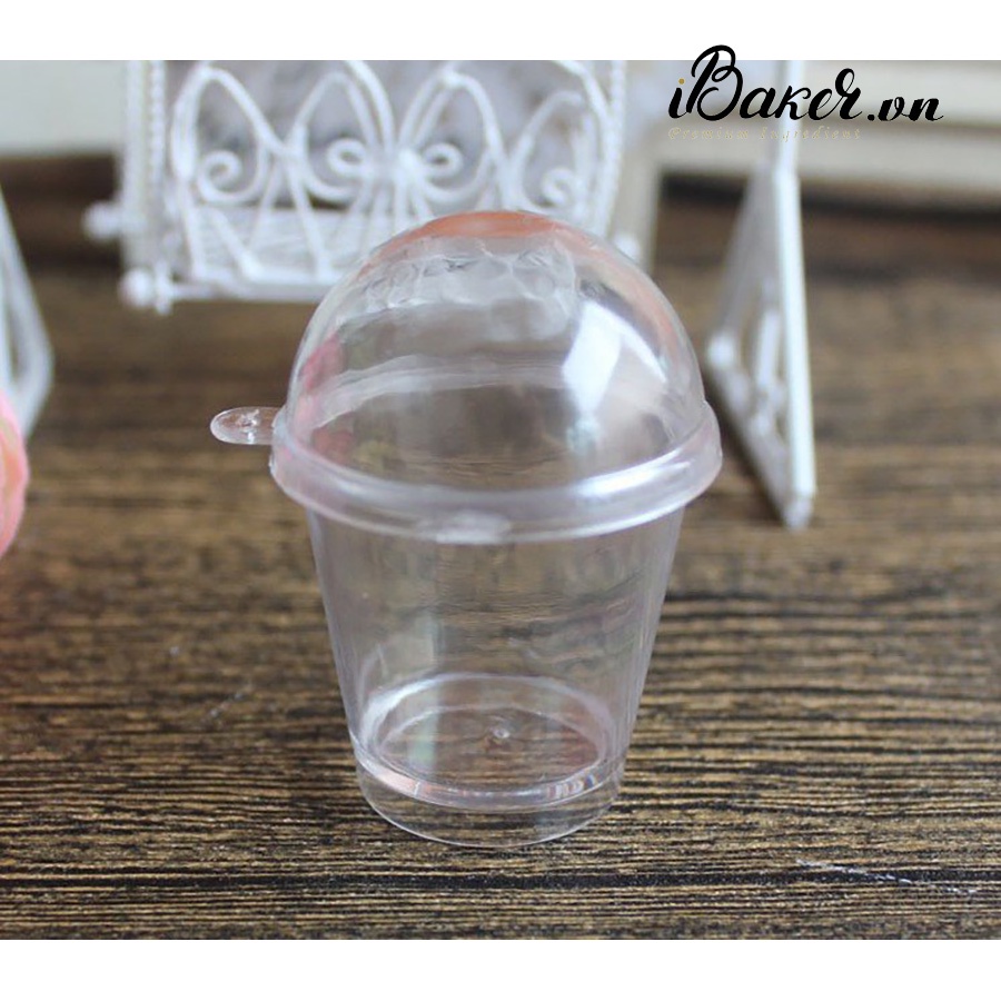 [Set 10, 50] Cốc nhựa Lesbon có nắp 7770 - KHÔNG CHỮ