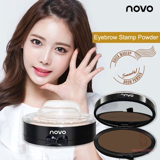 [Hàng mới về] Hộp phấn trang điểm chân mày kèm cặp khuôn dậm độc đáo