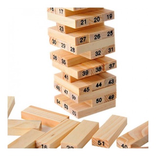 Bộ Đồ Chơi Rút Gỗ Xếp Hình 54 Thanh Loại Nhỏ Kèm Xúc xắc VRG0079843 MuỐi's StOre