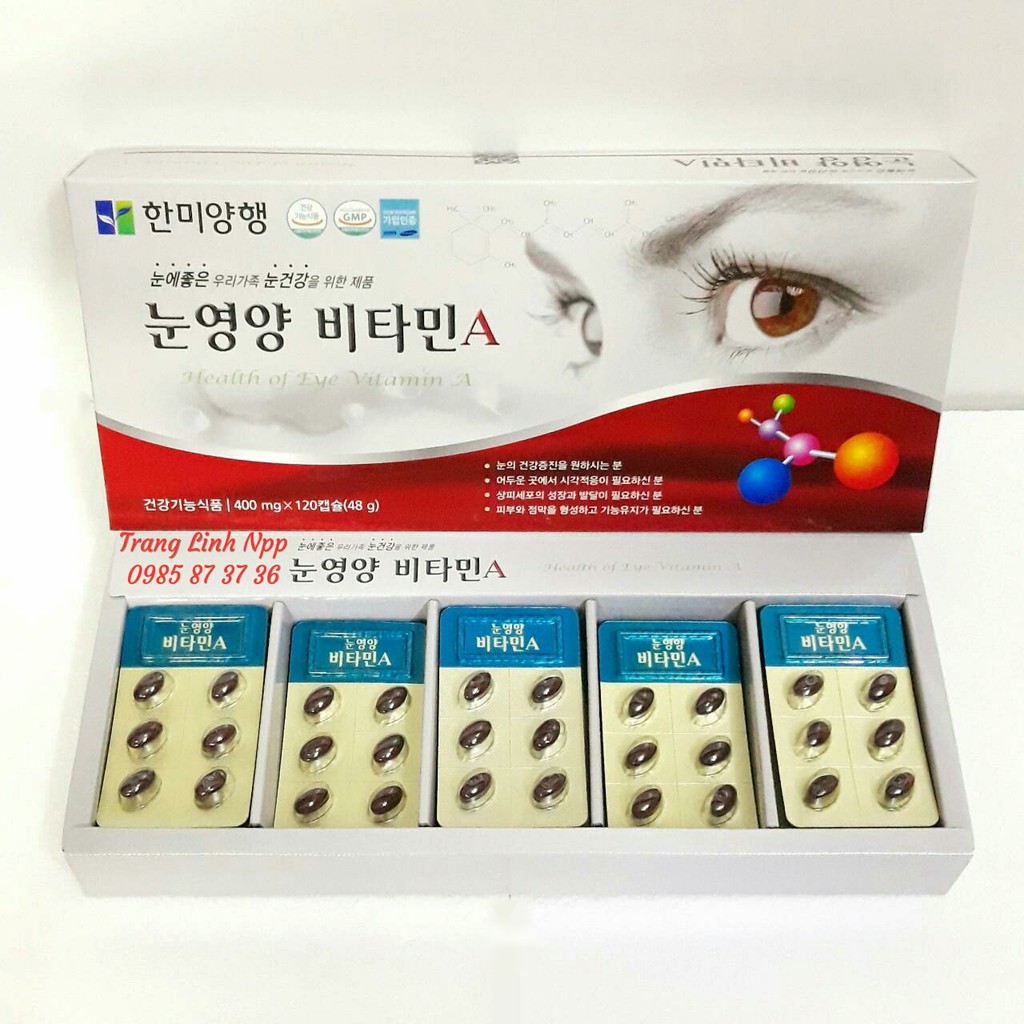 Viên Bổ Mắt Hàn Quốc Health of eye Vitamin A | BigBuy360 - bigbuy360.vn