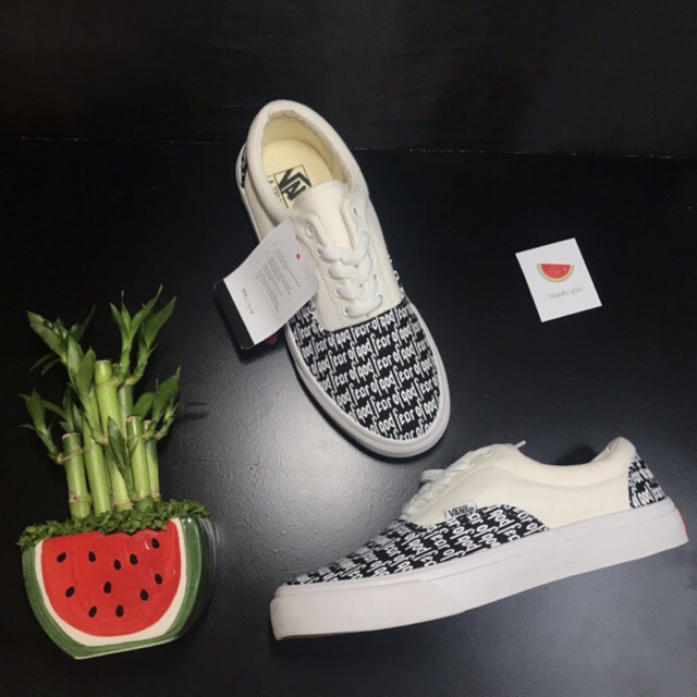 Giày Old School FOG White | Full Box - Ảnh, Clip thật |