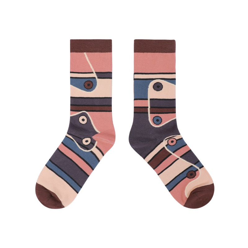 WAFNHA D103 Vớ Unisex In Họa Tiết Hoạt Hình