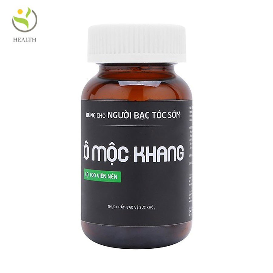 Viên uống Ô Mộc Khang giảm bạc tóc sớm, chống lão hóa 100 viên - Healthy Pharmacy