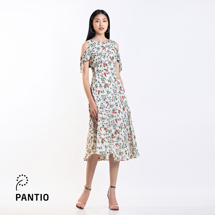Đầm dạo phố phối hoạ tiết hoa nhẹ nhàng FDP32264 - PANTIO