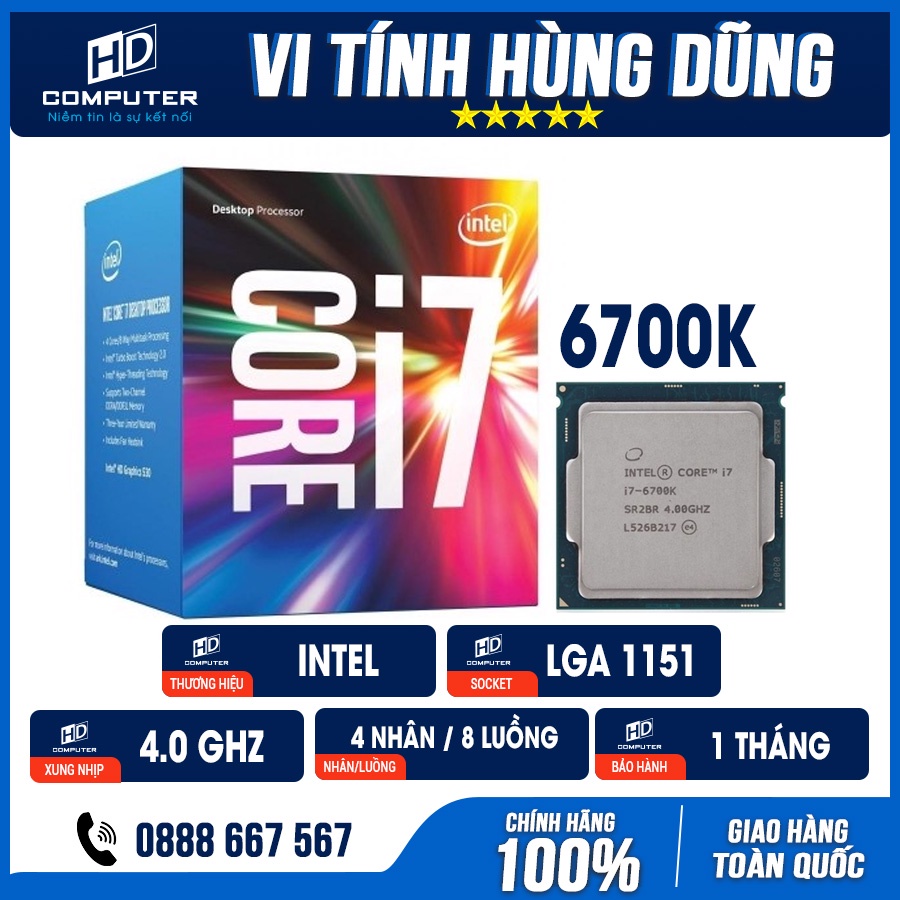 CPU sk 1151v1, i5 6400/ i5 6500/ i5 6600/ i7 6700/ i7 6700K, chip máy tính chạy trên main h110, b150, b250,i5 7400, 7500