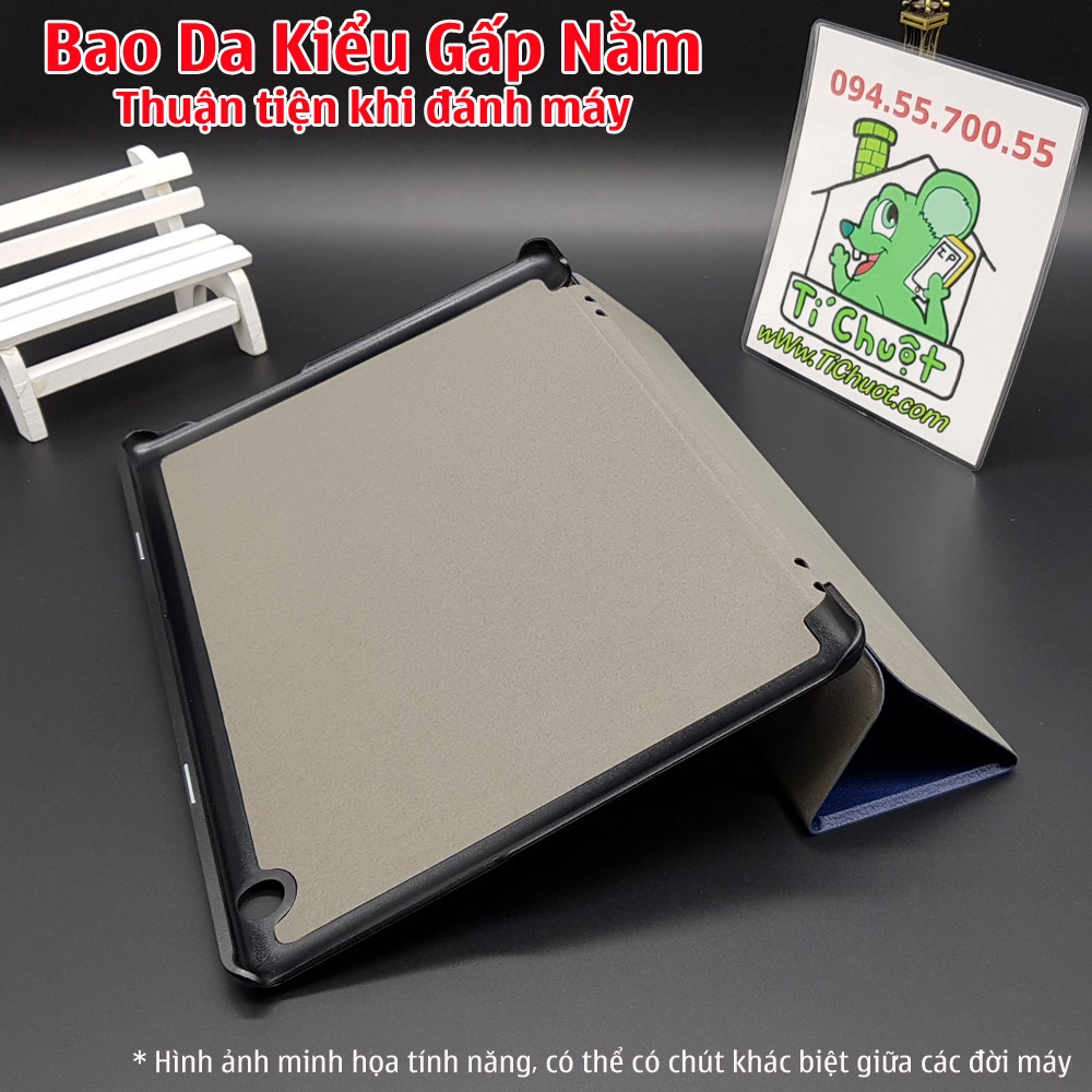 [Ảnh Thật] Bao da Xiaomi Mi Pad 5/ 5 PRO 11&quot; Gấp 3 Khúc Lưng Cứng Có Nam Châm