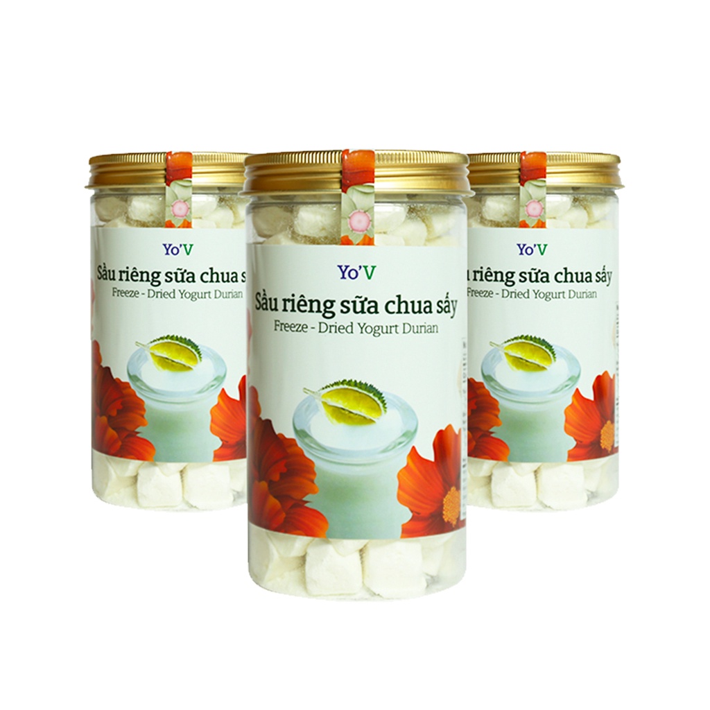 Sữa Chua Sấy YoV Sầu Riêng VINAMIT Lon 60g/90g