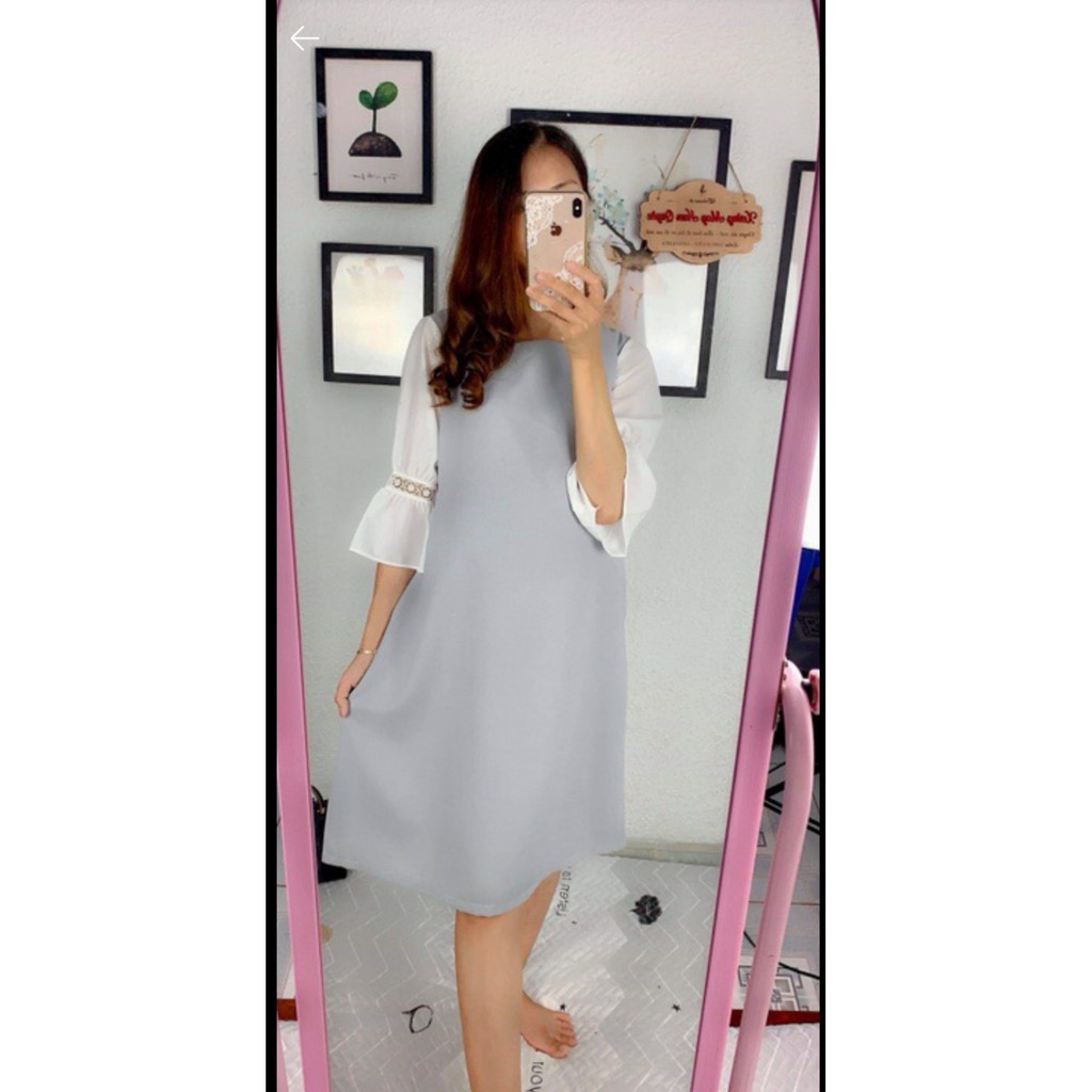 [Xả kho] Váy bầu cao cấp ❤️thiết kế sang chảnh, rộng rãichất liệu vô cùng thoáng mát☘️Free size 43~68kg