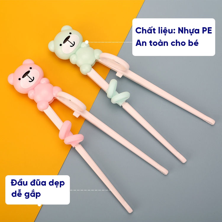 Set Đũa Thìa Dĩa Ăn Dặm Cho Bé Inox Cao Cấp An Toàn Cho Bé Dụng Cụ Cho Bé BabyRice 100