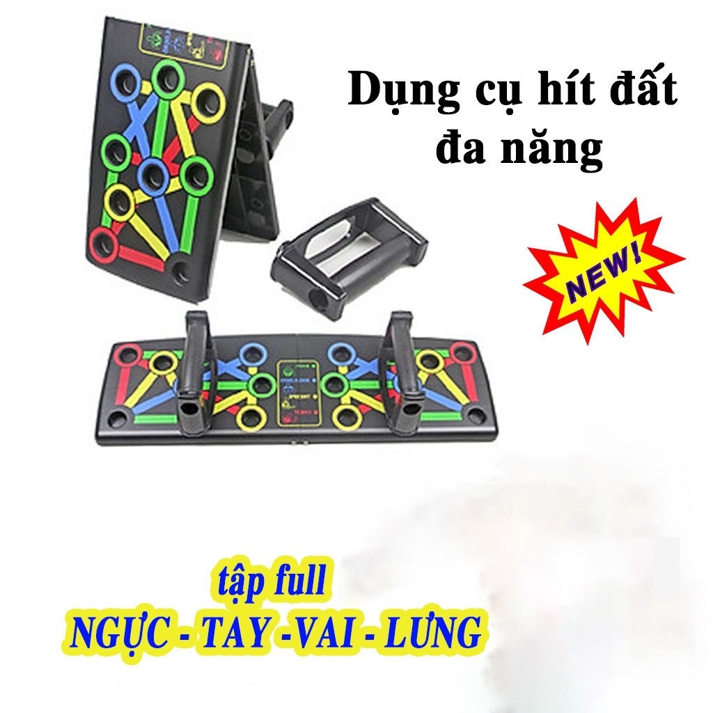 [Giá sỉ] Dụng Cụ Hít Đất Đa Năng, Bộ Dụng Cụ Tập Hít Đất Chống Đẩy Tập Gym Push Up Tại Nhà Cao Cấp Có Kẻ Vạch Hướng Dẫn